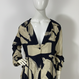 Parka estampada em viscose