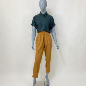 Calça caramelo em viscolinho - Tam 38