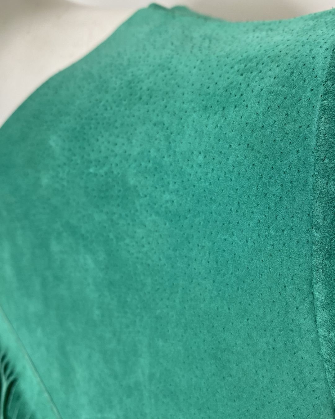 Vestido camurça verde franjas - Tam M - Imagem 8