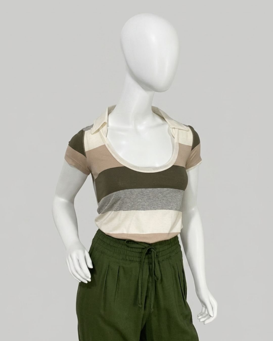 Camiseta listrada mix de cores - Tam P