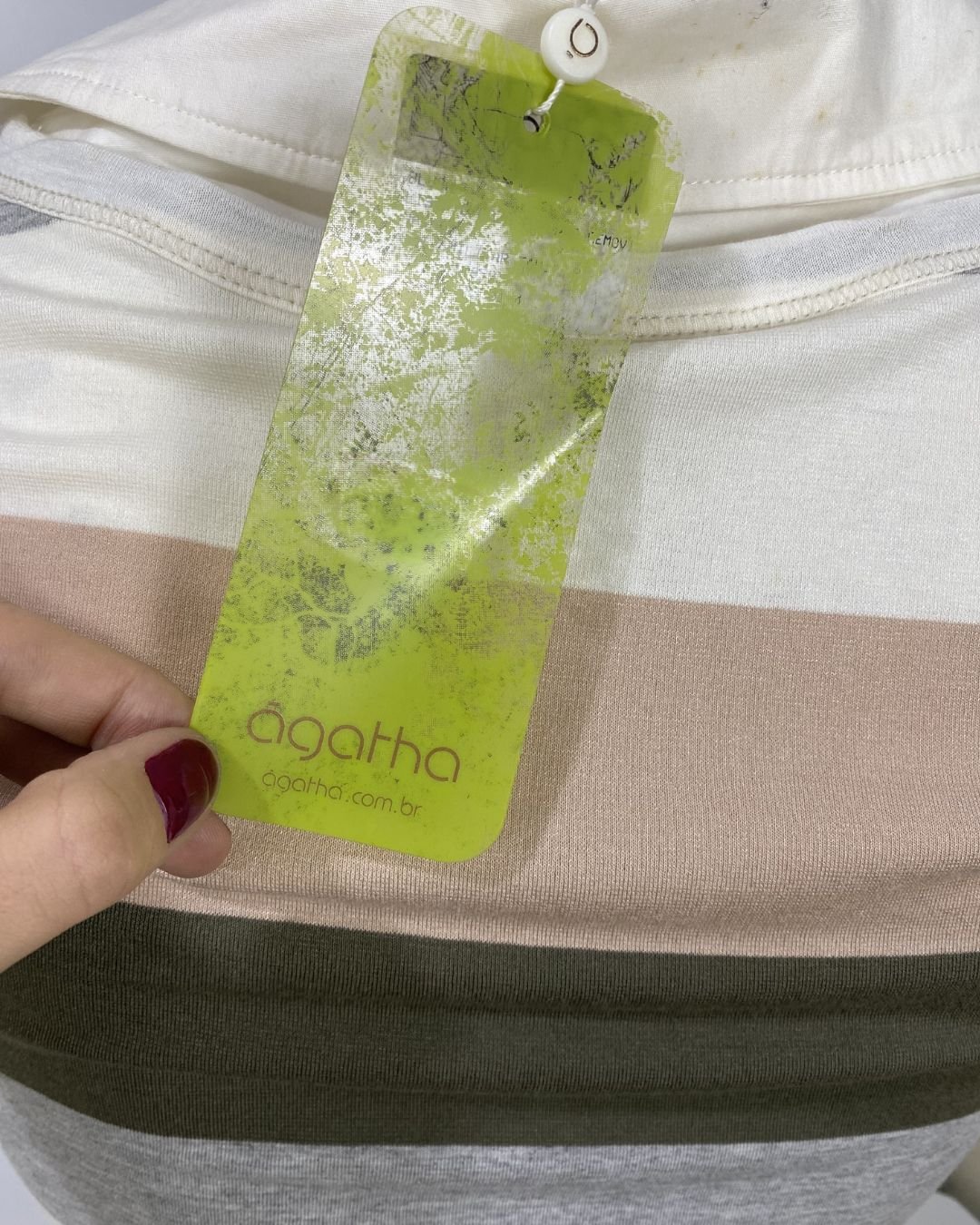 Camiseta listrada mix de cores - Tam P - Imagem 11