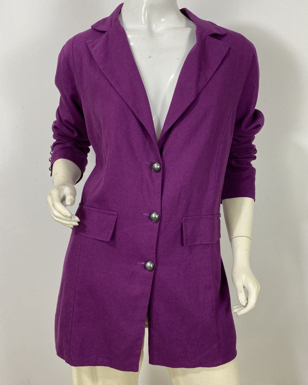Maxi blazer roxo - Tam 42 - Imagem 3