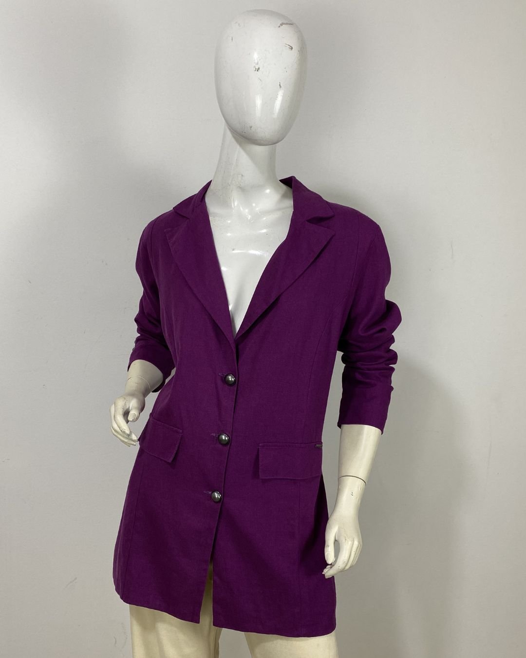 Maxi blazer roxo - Tam 42 - Imagem 2
