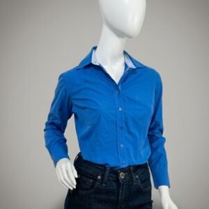 Camisa azul manga longa - Tam 38