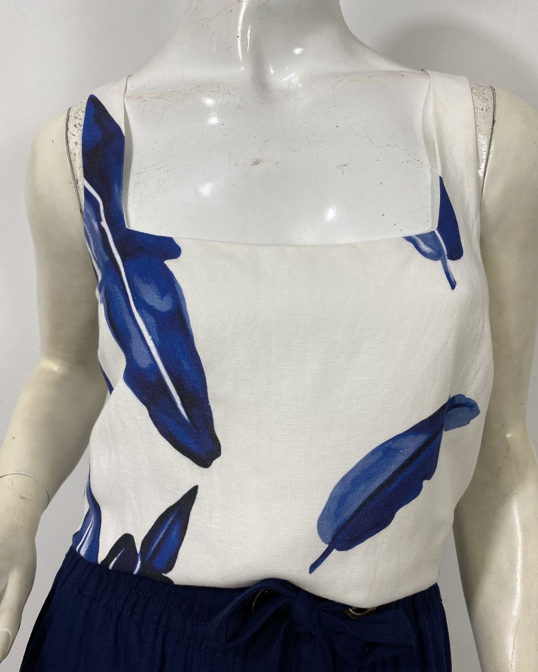 Blusa decote quadrado estampada - Tam 40 - Imagem 2