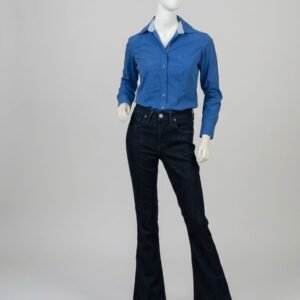 Calça jeans escura flare - Tam 40