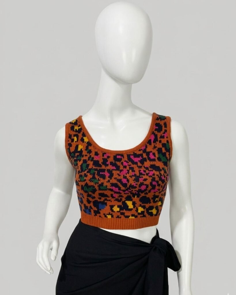 Cropped trico animal print – Tam G