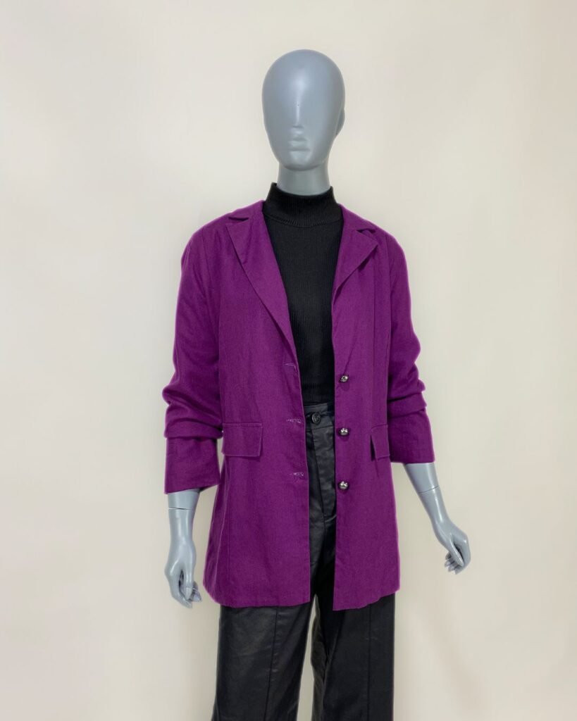 Maxi blazer roxo – Tam 42