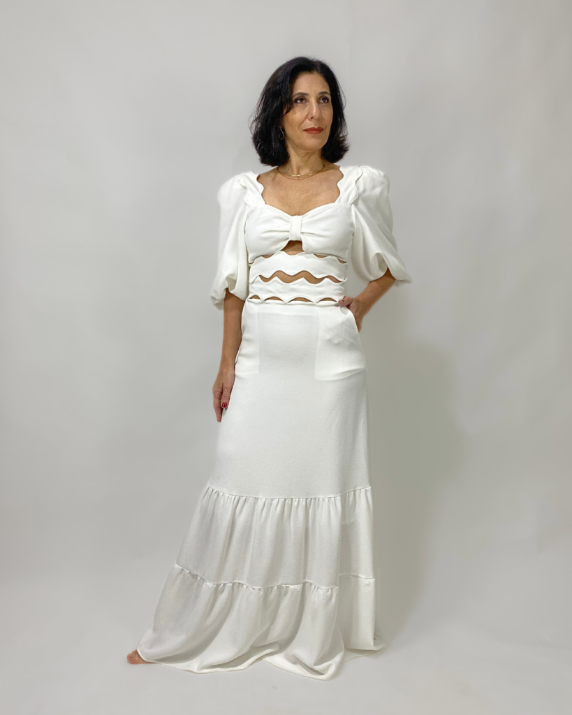 Saia longa off-white – Tam 38