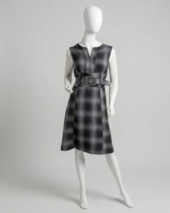 Vestido xadrez com cinto - Tam 40