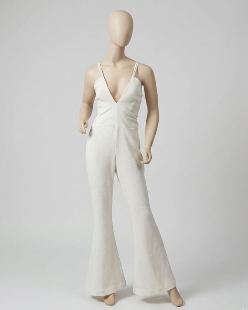 Macacão off-white flare – Tam 40