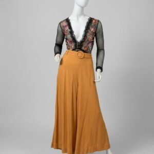 Calça pantalona laranja - Tam G