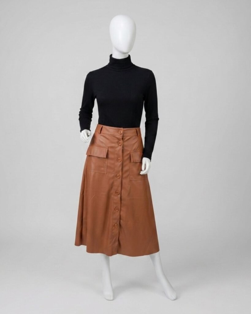 Saia midi caramelo – Tam P