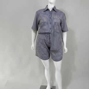 Conjunto listrado - Tam G