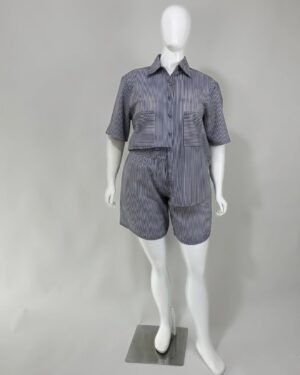 Conjunto listrado - Tam G