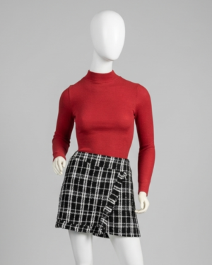 Blusa manga longa vermelha - Tam P