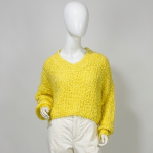 Blusa suéter tricô amarela - Tam P