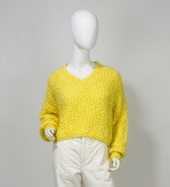 Blusa suéter tricô amarela – Tam P