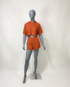 Conjunto laranja em malha - Tam P