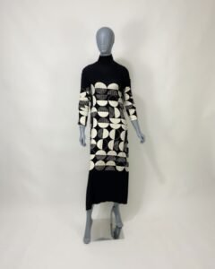 Vestido gola alta malha - Tam M
