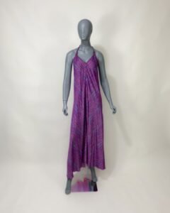 Vestido frente única seda - Tam G