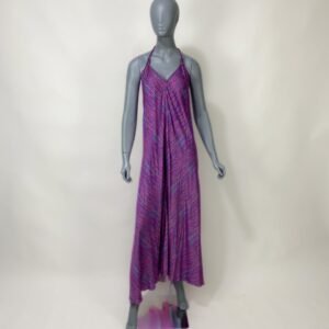 Vestido frente única seda - Tam G