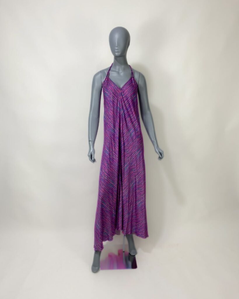 Vestido frente única seda – Tam G
