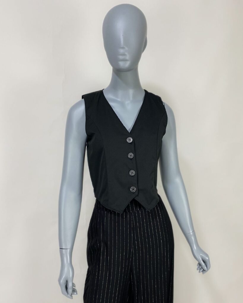 Colete alfaiataria preto – Tam P