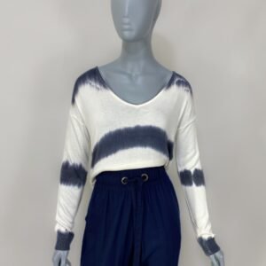 Blusa tricô bicolor - Tam P