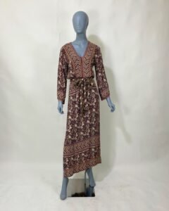 Vestido boho detalhes lurex - Tam 36