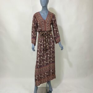 Vestido boho detalhes lurex - Tam 36
