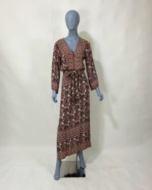 Vestido boho detalhes lurex - Tam 36