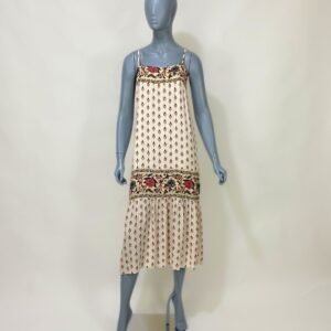 Vestido claro floral alcinha - Tam 36