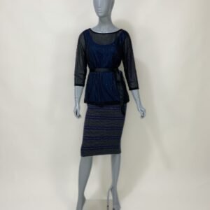 Blusa preta semitransparente - Tam M