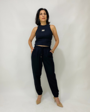 Calça jogger preta - Tam 38