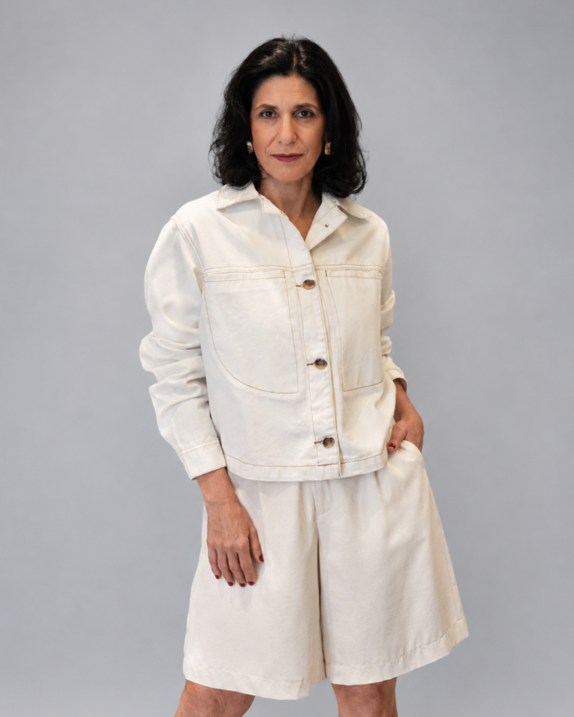 Bermuda alfaiataria creme – Tam P