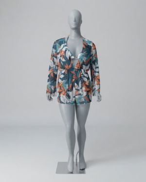 Conjunto biquini e saída de praia - Tam G