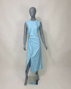 Vestido longo azul claro - Tam G