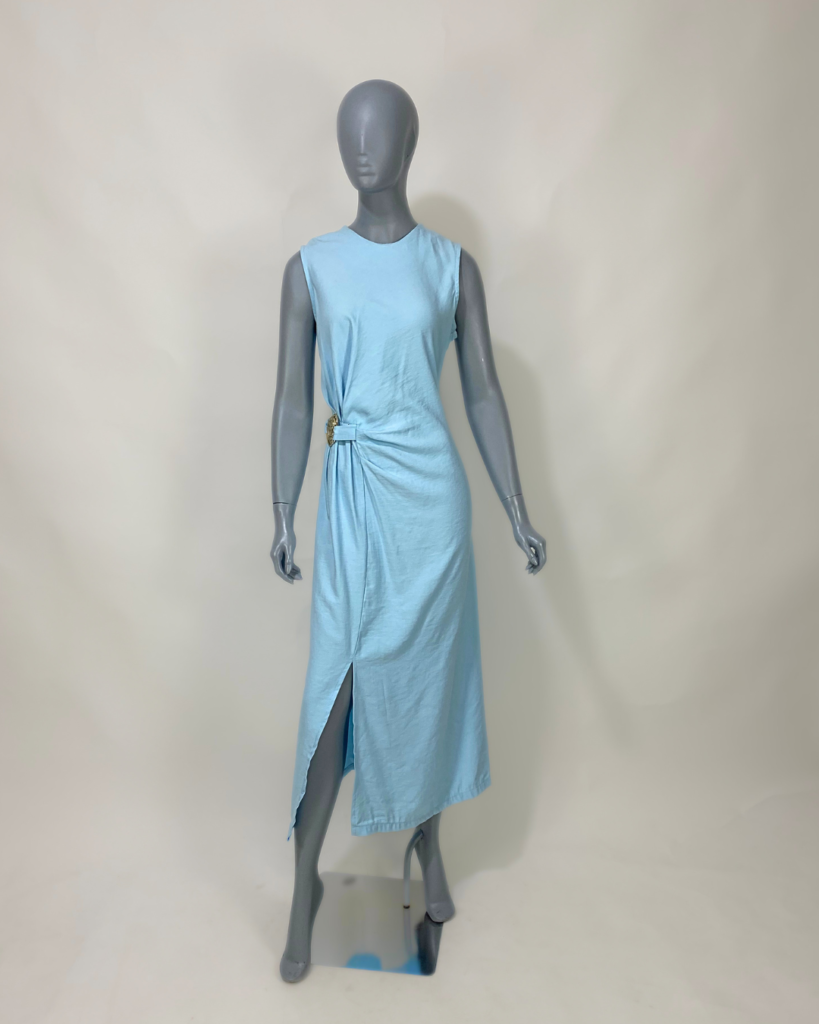 Vestido longo azul claro – Tam G